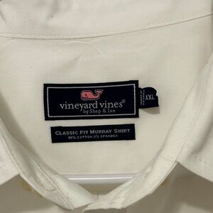 Vineyard Vines Men's White Classic Fit Shirt